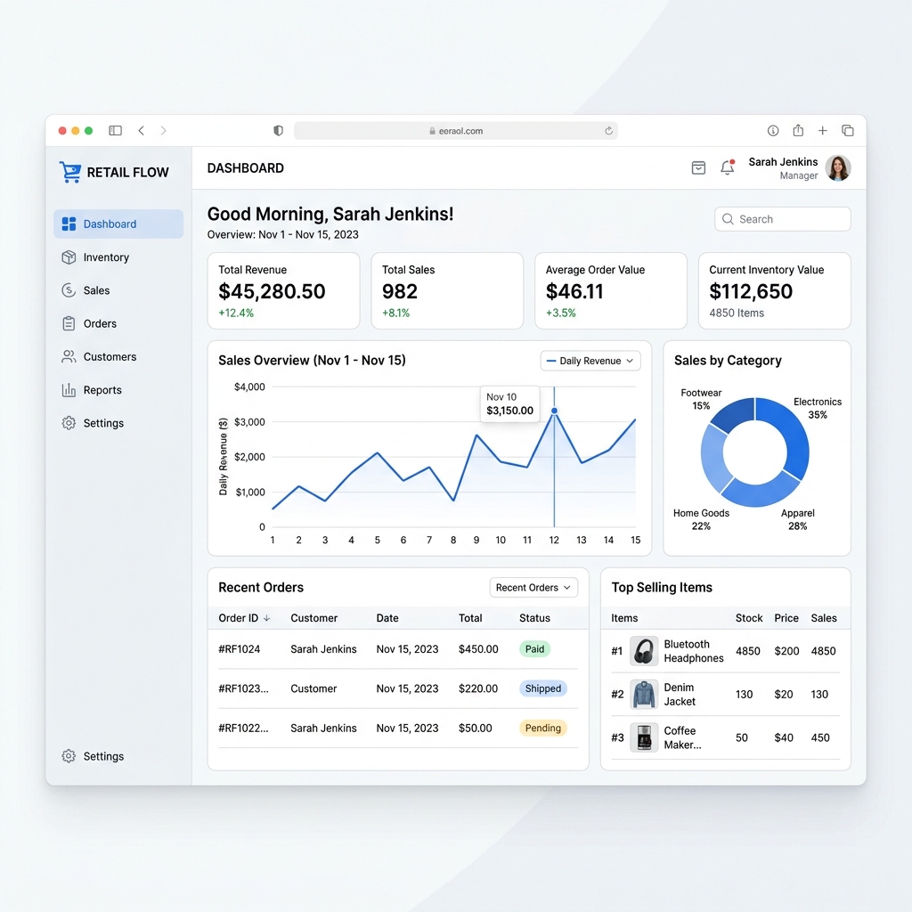 StockWhisk Dashboard Mockup